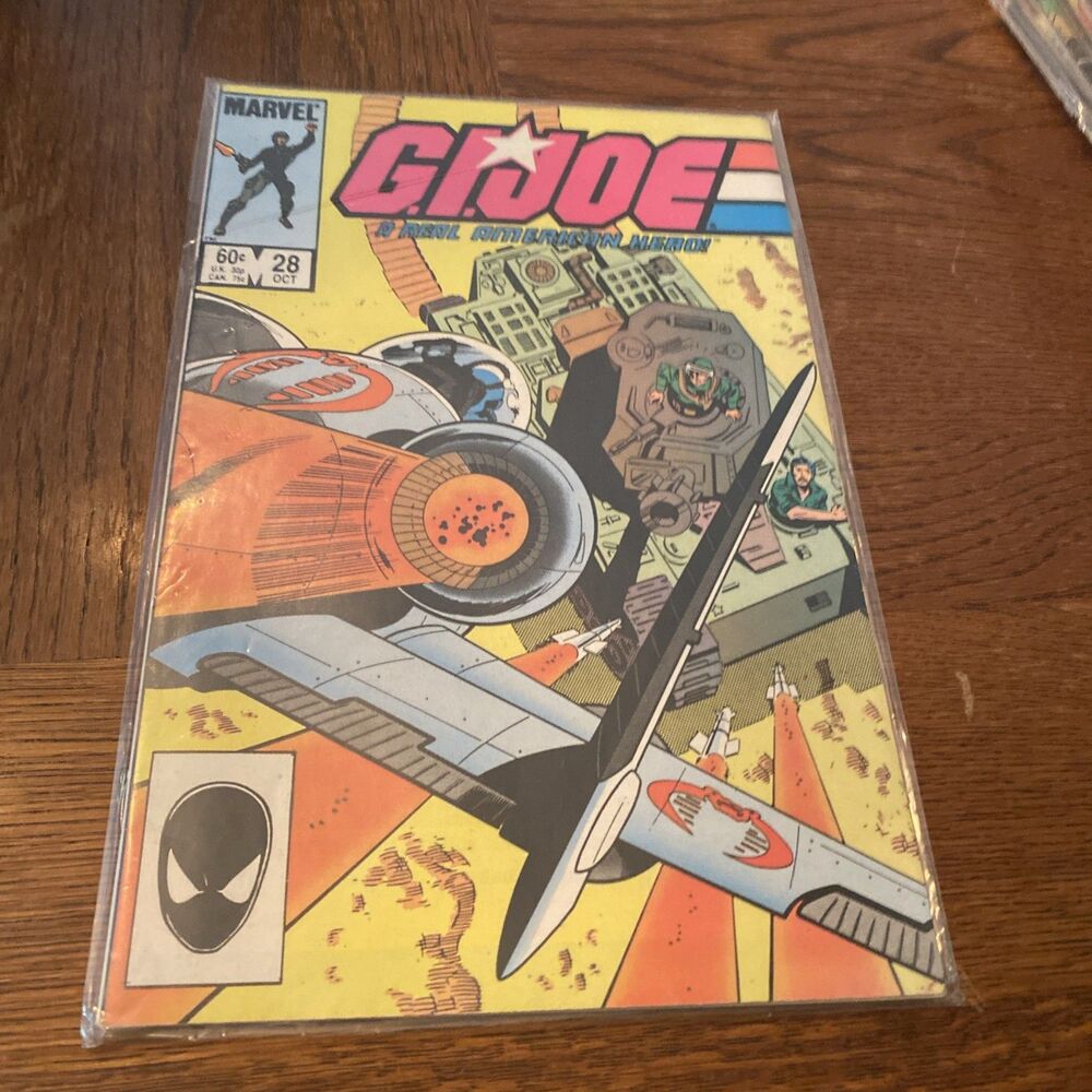 G.I. JOE COMIC BOOK #28 VERY GOOD 2ND PRINTING VINTAGE COLLECTOR PLASTIC PROTECT